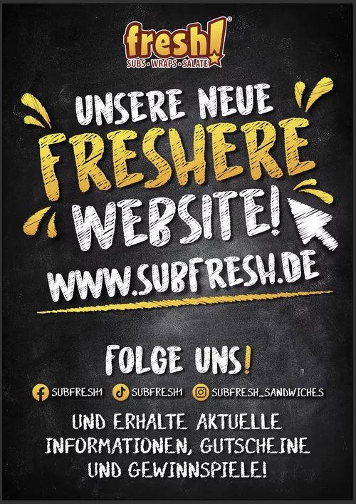 Neue Website - Folge uns in den sozialen Medien - Gutscheine 