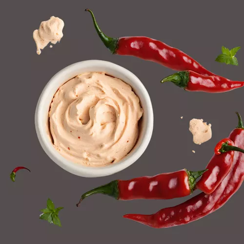 Chilli - Frischkäse (hausgemacht u. scharf) 